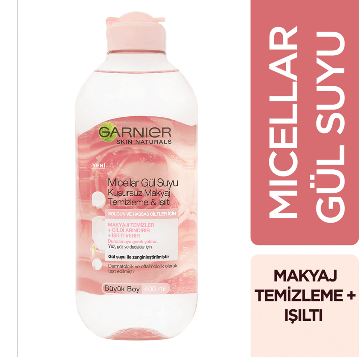 Garnier Micellar Gülsuyu İçeren Makyaj Temizleme Suyu 400 ML