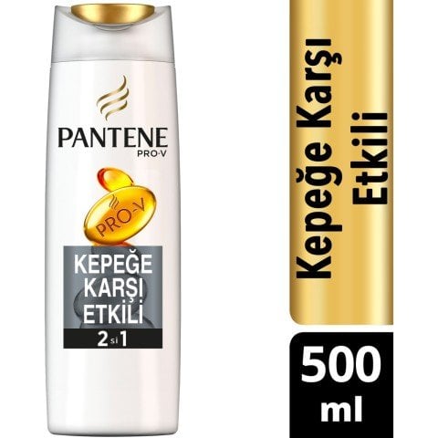 Pantene 2'si 1 Arada Kepeğe Karşı Etkili Şampuan 500ml