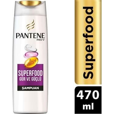 Pantene Superfood Gür ve Güçlü Şampuan 470 ml