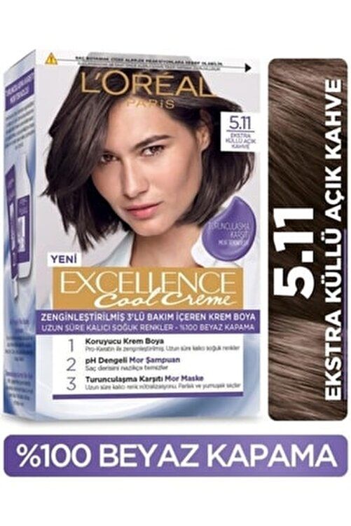 Excellence Creme Boya 5-11 Ekstra Küllü Açık Kahve