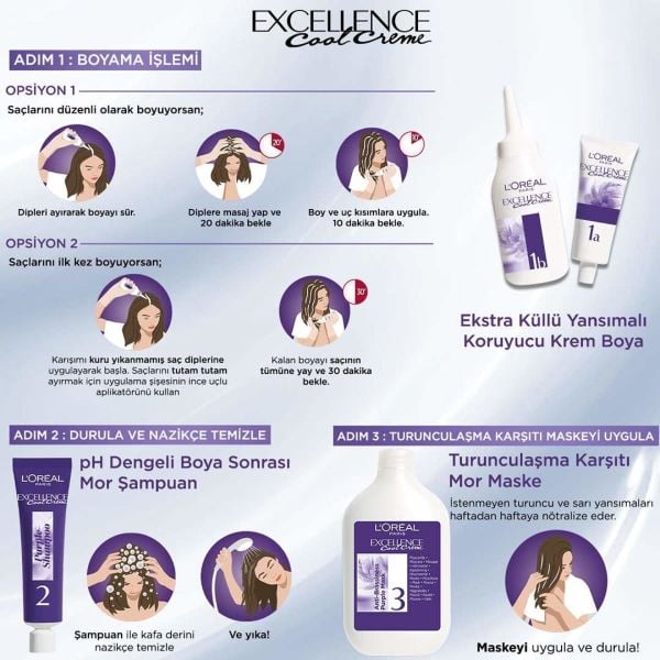 Excellence Creme Boya 5-11 Ekstra Küllü Açık Kahve