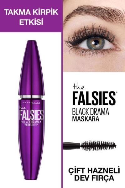Maybelline New York Takma Kirpik Etkili Siyah Maskara