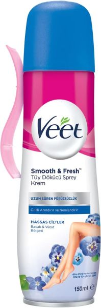 Veet Hassas Ciltler Tüy Dökücü Krem Sprey 150 ml