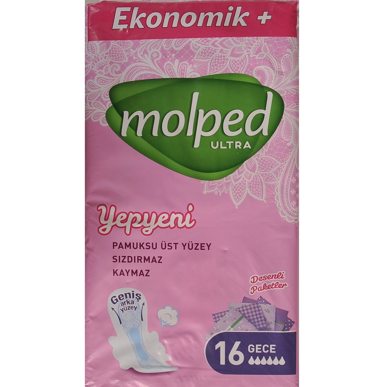 Molped Süper Ekonomik 16' lı Gece Ped