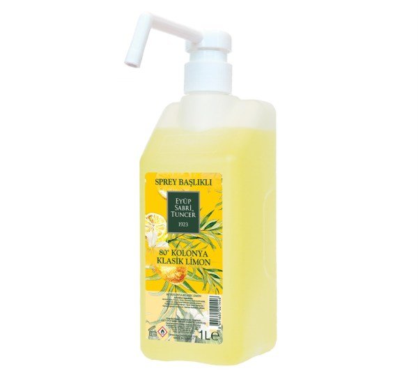 Eyüp Sabri Tuncer Klasik Limon Kolonyası 1 Litre Sprey Başlıklı