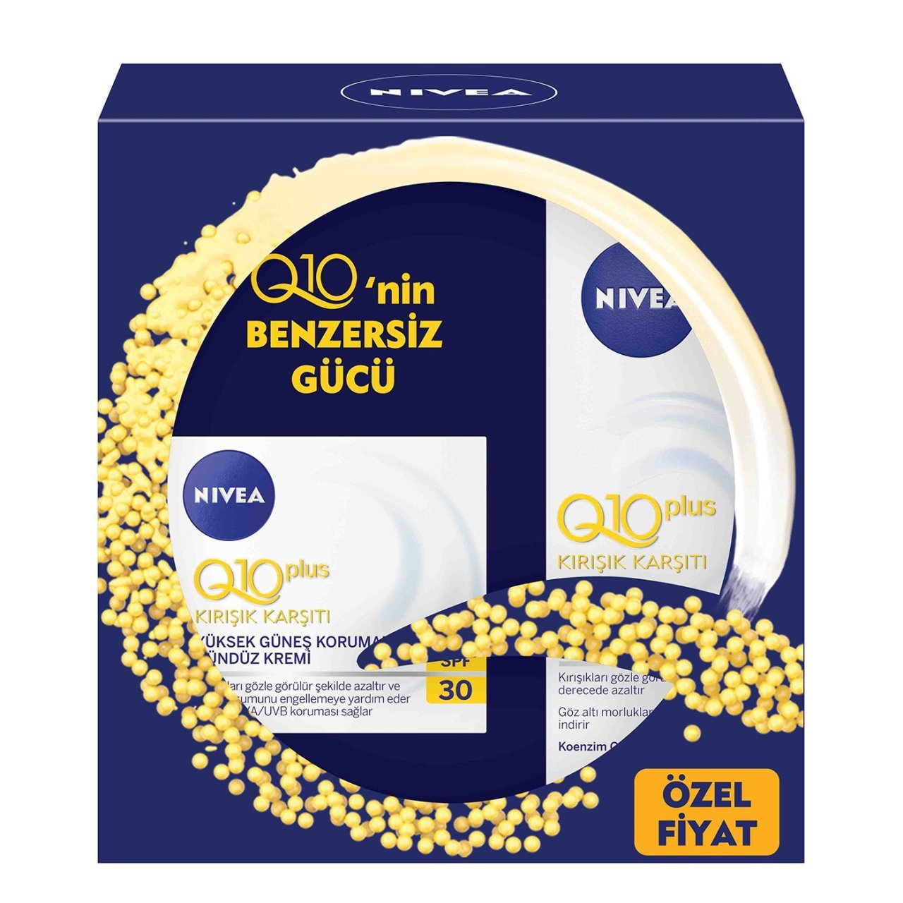 Nivea Q10 Plus Kırışıklık Karşıtı Gündüz Kremi Göz kremi Hediyeli Set