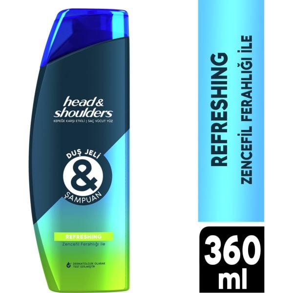 Head & Shoulders Refreshing Şampuan ve Duş Jeli 360 ml