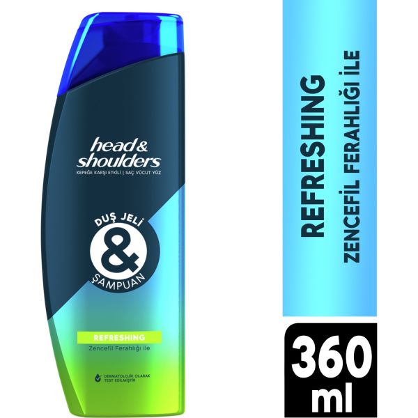 Head & Shoulders Refreshing Şampuan ve Duş Jeli 360 ml
