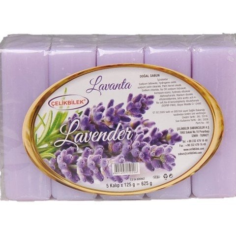 Çelikbilek 5'li Lavanta Sabun 625 gr
