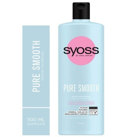 Syoss Pure Smooth Micellar Şampuan 500 ml