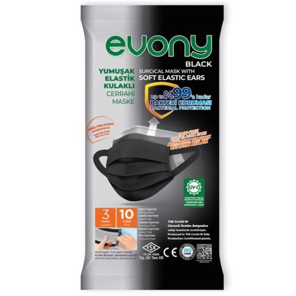 Evony Siyah Maske 10 Adet