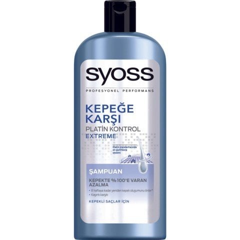 Syoss Kepeğe karşı Platin Kontrol Etxreme Şampuan 550 ml