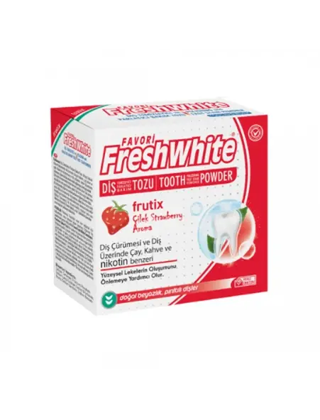 Fresh White Çilek Aromalı Diş Tozu 50 GR