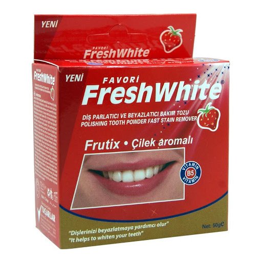Fresh White Çilek Aromalı Diş Tozu 50 GR