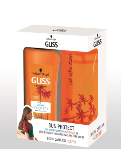 Gliss Sun Protech Şampuan 525 ml Bikini Çantası Hediye