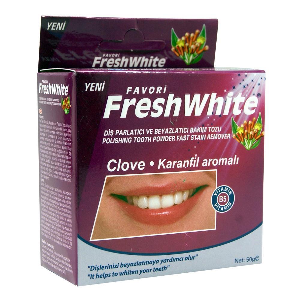 Fresh White Karanfil Aromalı Diş Tozu 50 GR