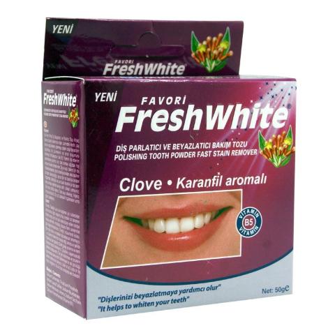 Fresh White Karanfil Aromalı Diş Tozu 50 GR