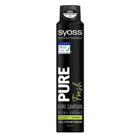 Syoss Pure Fresh Kuru Şampuan 200 ml