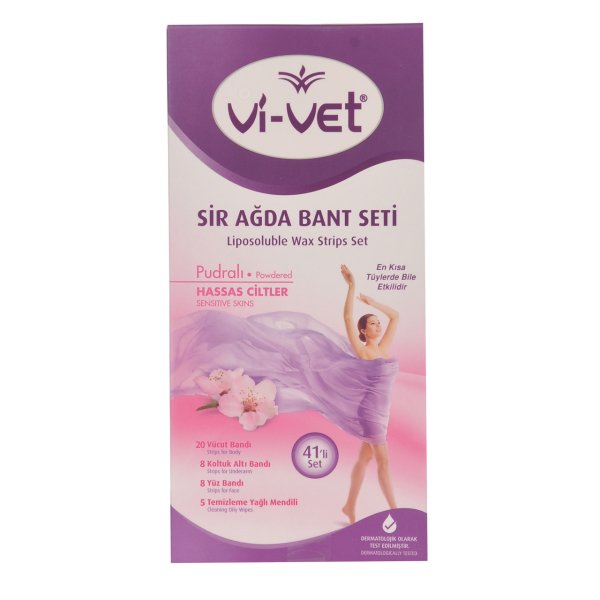 Vi-vet Sir Ağda Bant  41' li Set  (Pudralı)
