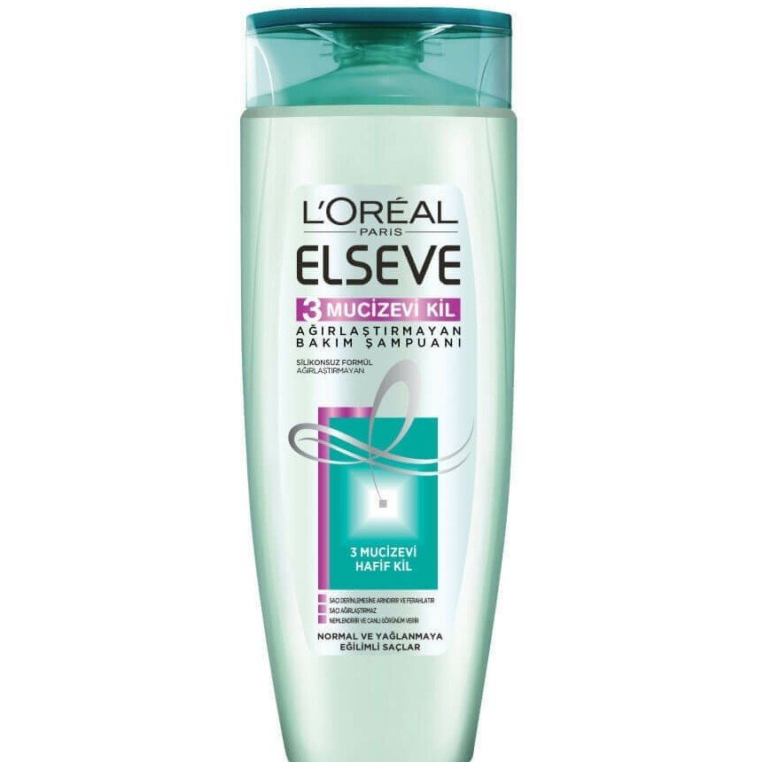 Elseve 3 Mucizevi Kil Şampuan 550 ml