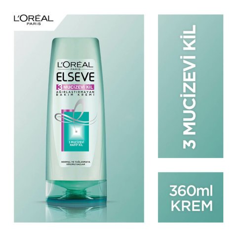 Elseve 3 Mucizevi Kil Krem 360 ml