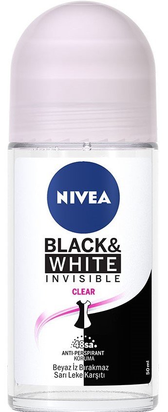 Nivea Black & White Invisible Clear Roll on 50 ml