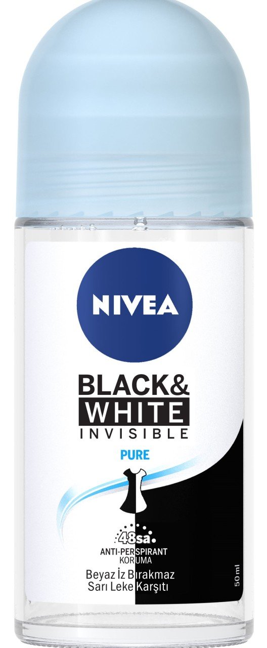 Nivea Black & White Invisible Pure Roll on 50 ml
