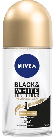Nivea Black & White Invisible İpeksi Pürüzsüzlük Roll on 50 ml