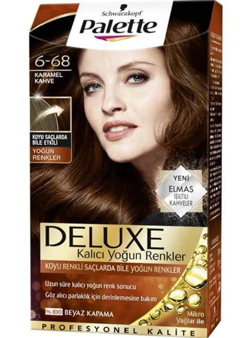 Palette Deluxe 6-68 Karamel Kahve Saç Boyası