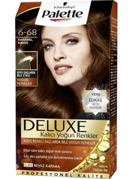 Palette Deluxe 6-68 Karamel Kahve Saç Boyası