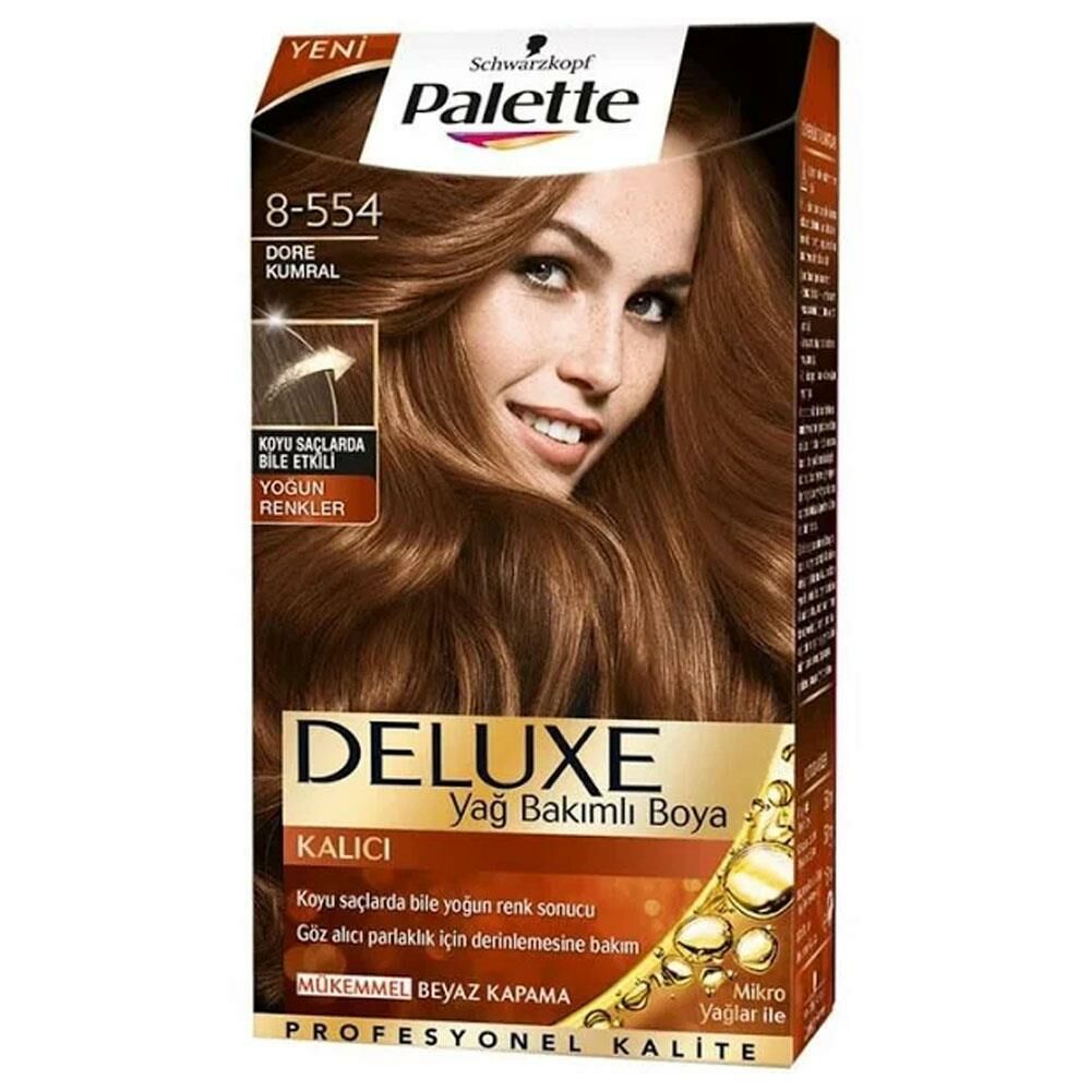 Palette Deluxe 8-554 Dore Kumral Saç Boyası