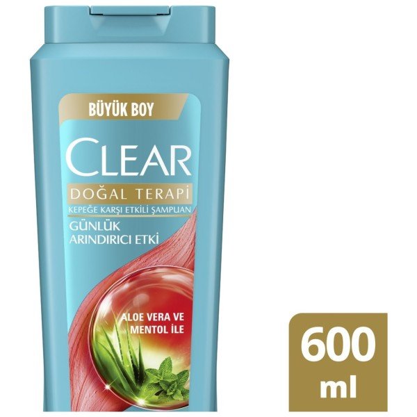 Clear Doğal Terapi Günlük Arındırıcı Etki Şampuan 600 ml