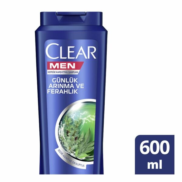 Clear Men  Günlük Arınma ve Ferahlık Şampuan 600 ml