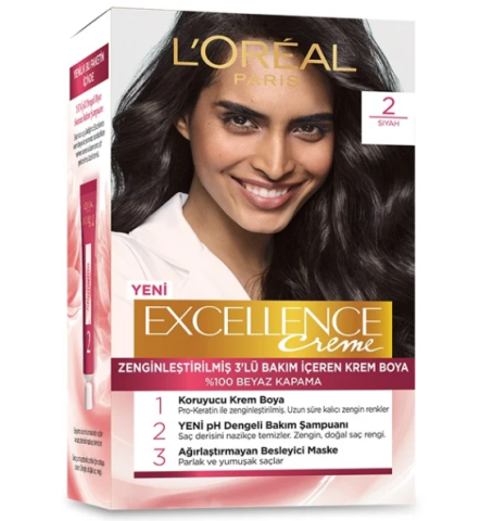 Excellence Creme Boya 2 Siyah