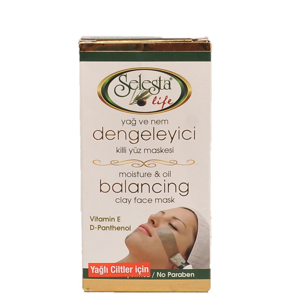 Selesta Yağ Ve Nem Dengeleyici Killi Yüz Maskesi 75 ML