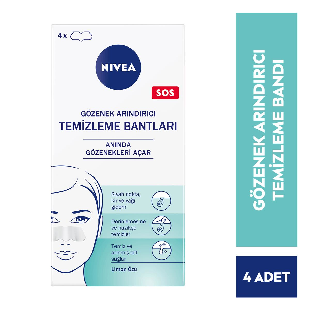 Nivea Gözenek Arındırıcı Temizleme Bantları 4 Adet