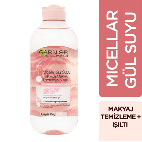 Garnier Micellar Gülsuyu İçeren Makyaj Temizleme Suyu 400 ML