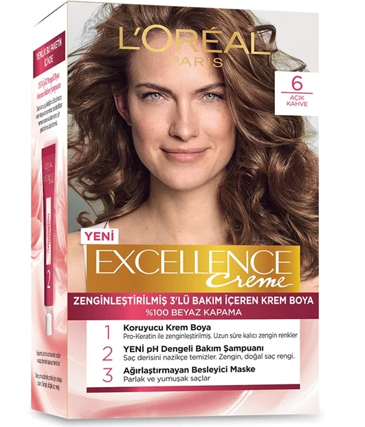 Excellence Creme Boya 6 Yoğun Koyu Kumral