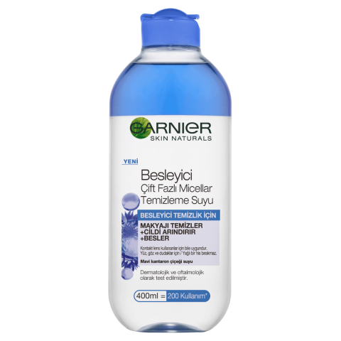 Garnier Besleyici Çift Fazlı Micellar Makyaj Temizleme Suyu 400 ML