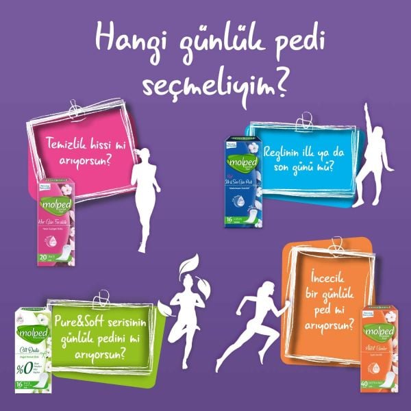 Molped Yoğun Koruma Günlük Ped 20 Normal