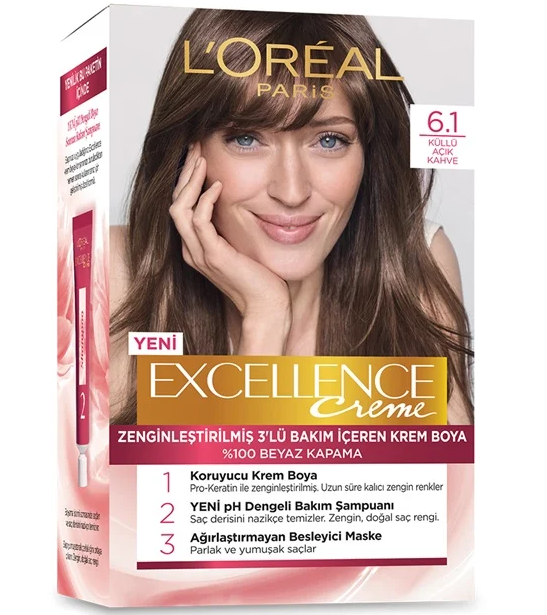 Excellence Creme Boya 6-1 Küllü Açık Kahve