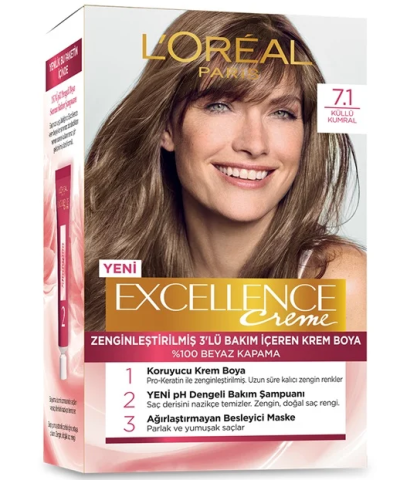 Excellence Creme Boya 7-1 Küllü Kumral