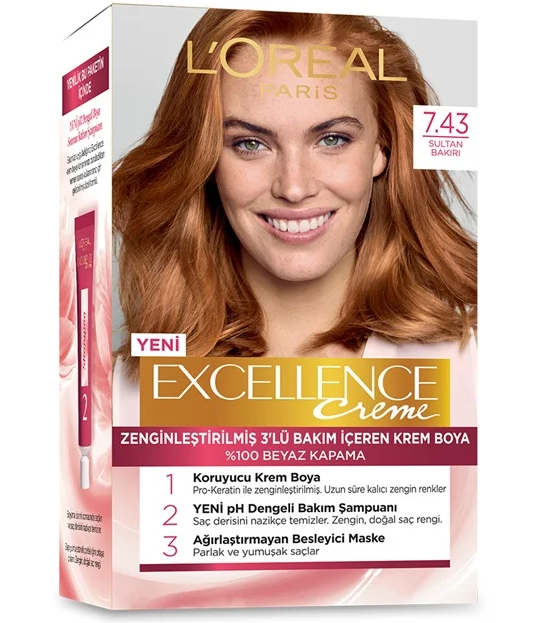 Excellence Creme Boya 7-43 Sultan Bakırı