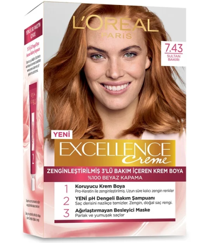 Excellence Creme Boya 7-43 Sultan Bakırı