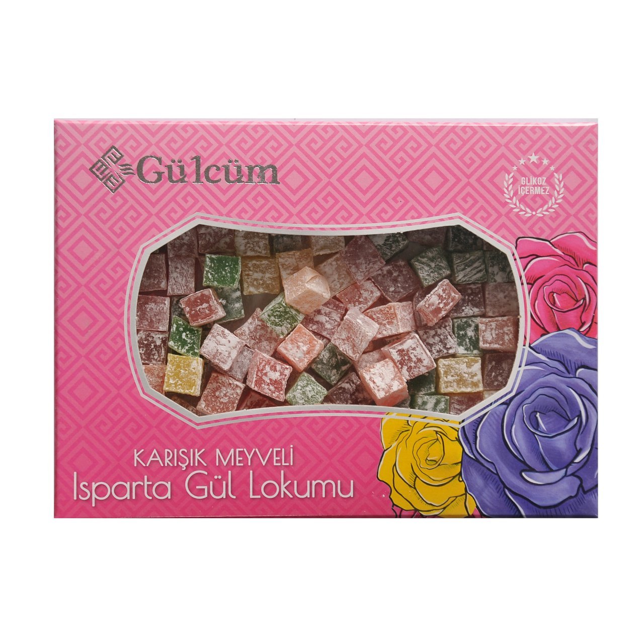 Gülcüm Çifte Kavrulmuş Meyveli Gül Lokumu 250 gr