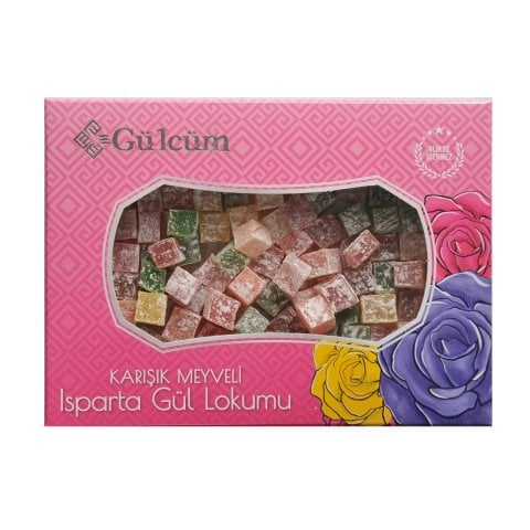 Gülcüm Çifte Kavrulmuş Meyveli Gül Lokumu 250 gr