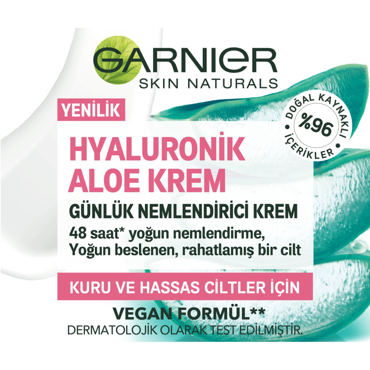 Garnier Hyaluronik Aloe Günlük Nemlendirici Krem Normal Ciltler İçin 50 ML