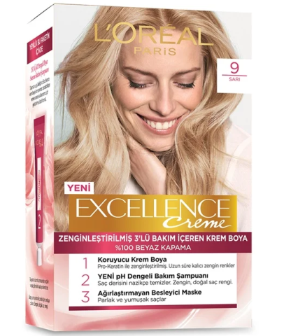 Excellence Creme Boya 9 Sarı