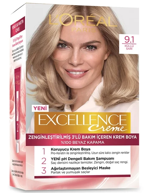 Excellence Creme Boya 9-1 Küllü Sarı