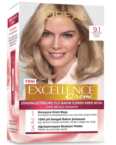 Excellence Creme Boya 9-1 Küllü Sarı